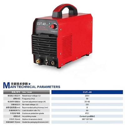 220V IGBT-omvormer snijmachine CUT-40 voor 8 mm Dikte 380X150X300 mm Afmetingen