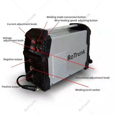Multifunktioneel omvormer 3-in-1 IGBT MIG Lasmachine CO2 MIG250 voor roestvrij staal