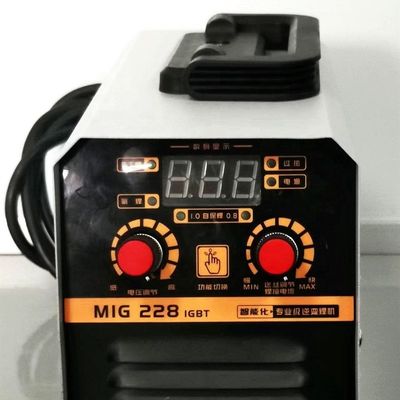 IGBT Inverter Arc Welding Machine MIG228 en gasloze draadvoedingssnelheid van 10 m/min