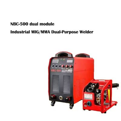 50 kg zware 380V MIG/MMA tweeledige lasser NBC-500 WeldMaster met draadvoeder