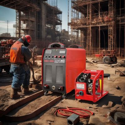 50 kg zware 380V MIG/MMA tweeledige lasser NBC-500 WeldMaster met draadvoeder