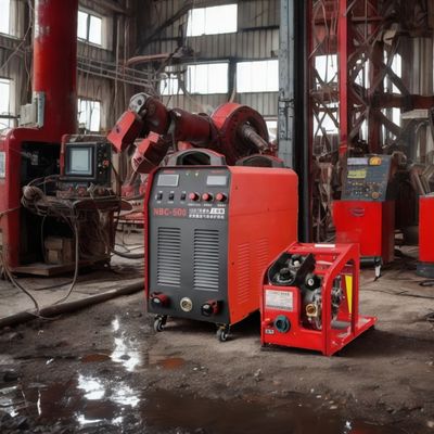 50 kg zware 380V MIG/MMA tweeledige lasser NBC-500 WeldMaster met draadvoeder